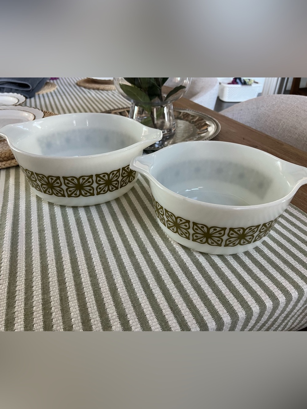 Vintage Pyrex Verde Bowls